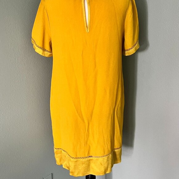 New Anthropologie Verdet Swing Gold Dress By Maeve Size S - Picture 9 of 16